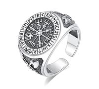 EUDORA Harmony Ball Vichingo Collana per Donna Uomo, Vintage Nordic Wolf Dragon Cross Viking Valknut Ciondolo Vegvisir Anello Jewelrt Regalo per Marito Moglie, 24 In