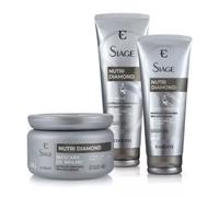 EUDORA KIT SIAGE NUTRI DIAMOND DEEP NUTRISHING 4D SHAMPOO, balsamo e maschera
