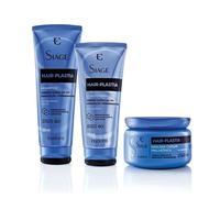Eudora Siàge Hair Plastia Kit Shampoo Balsamo Maschera 3pz Sistema di Riparaz...