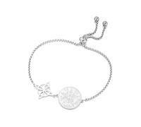 EUEAVAN Bracciale con nodo delle streghe, tetragramma e pentagramma Nudo De Bruja YHVH YHWH Yeshua Jehovah Bracciale Wicca Amuleto Religioni Gioielli Wiccan Regalo (argento 2)