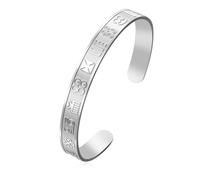 EUEAVAN Bracciale con simboli Adinkra della saggezza africana Cavigliera con mappa dell'Africa Amuleto egiziano Adinkra Gye Nyame Gioielli etnici Orgoglio nazionale Regalo (bracciale in argento)