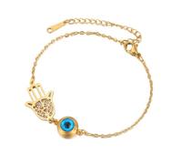 EUEAVAN Bracciale Hamsa Mano di Fatima Bracciale di coppia regolabile con perline Cabala Mano di Fatima Amuleto Gioielli fatti a mano intrecciati Corda fortunata Bracciale di corda rossa