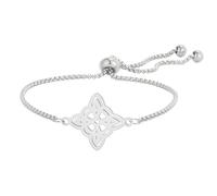 EUEAVAN Bracciale Nodo Streghe Nodo Celtico Cavigliera Nudo De Bruja Buona Fortuna Triquetra Trinità Amuleto Wiccan Gioielli Regali Irlandesi per Donne (argento 4)