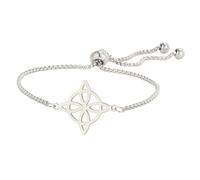 EUEAVAN Bracciale Nodo Streghe Nodo Celtico Cavigliera Nudo De Bruja Buona Fortuna Triquetra Trinità Amuleto Wiccan Gioielli Regali Irlandesi per Donne (argento 3)