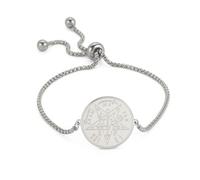 EUEAVAN Bracciale Tetragrammaton Pentagramma YHVH YHWH Jehovah Bracciale Yeshua Benedetta Preghiera Bibbia Ebraica 72 Nomi di Dio Amuleto Wicca Gioielli Regalo per Ebrei Cristiani (Argento)