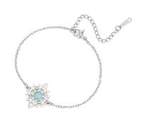 EUEAVAN Bracciale Witch Knot per donna Cavigliera con gemme e nodo celtico Nudo De Bruja Amuleto Wiccan della Trinità portafortuna Gioielli Regali irlandesi (argento 4)