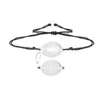 EUEAVAN Braccialetto con medaglia di San Benedetto, fatto a mano, in corda rossa portafortuna su entrambi i lati, braccialetto San Benito, croce patrono, amuleto, cristiano, cattolico, gioiello