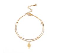 EUEAVAN Braccialetto con simbolo Psi per donne, bracciale con alfabeto greco, pendente di psicologia e psichiatria, segno medico, gioiello per psicoterapeuta e psicologo, regalo, Medio, Acciaio