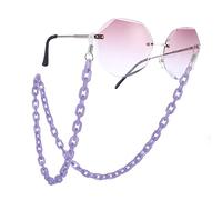 EUEAVAN - Catena per occhiali da sole in acrilico per donna, catena per occhiali da sole