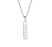 EUEAVAN Collana con ciondolo a cartiglio collano per le donne occhio di Horus/Ankh croce personalizzato geroglifico antico amuleto egiziano regalo gioielli