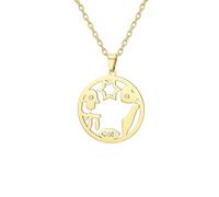 EUEAVAN Collana con ciondolo a forma di stella di David Chai, mano di Fatima, occhio del malocchio, mappa di Israele, amuleto, protezione ebraica, fede ebraica, cabala, benedizione, gioiello Israele