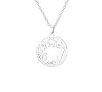 EUEAVAN Collana con ciondolo a forma di stella di David Chai, mano di Fatima, occhio del malocchio, mappa di Israele, amuleto, protezione ebraica, fede ebraica, cabala, benedizione, gioiello Israele