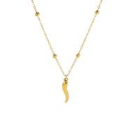 EUEAVAN Collana con corno italiano blu malocchio del diavolo con ciondolo a strati con terzo occhio portafortuna, protezione cornicello, gioiello regalo per donne