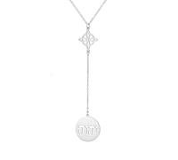 EUEAVAN Collana Witches Knot Jehovah Nudo De Bruja YHVH YHWH Yeshua Tetragrammaton Pentagramma Pendente Salomone Amuleto Wicca Gioielli Wiccan Regalo (nodo della strega 2, collana a Y argento)