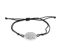 EUEAVAN Metatron - Braccialetto regolabile a forma di cubo con geometria sacra, stile arcangelo, realizzato a mano, corda intrecciata Lucky Red String Bracciale Kabbala, amuleto, gioielli da donna, M,