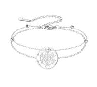 EUEAVAN Metatrons - Braccialetto a cubo, regolabile, con perline e geometria sacra, stile arcangelo, fatto a mano, in corda intrecciata, portafortuna, colore: rosso, per cabala, amuleto, Medio