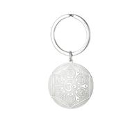 EUEAVAN OHM AUM, portachiavi con mandala OHM AUM, con simbolo OHM e mandala dei 7 chakra, idea regalo per yoga