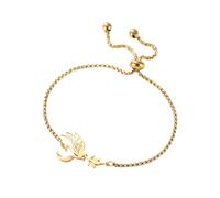 EUEAVAN Phoenix Bracciale da donna Nirvana of Phoenix Bracciale mitologico Rising Bird Rise from the Ashes gioielli ispirazione regalo, Regolabile, Acciaio inossidabile, Non pietra preziosa