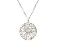 EUEAVAN Sigillo dei 7 arcangeli collana nodo strega celtico Nudo De Bruja Sigillo dell'Arcangelo San Michele ciondolo santo patrono cattolico talismano gioielli wiccan regalo