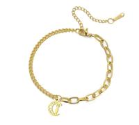 EUEAVAN Spirale Dea Bracciale per le donne Celtic Fertility Goddess Bracciale Tripla Luna Dea Strega Bracciale Pagano Wiccan Amuleto Gioielli Regalo (oro 2)