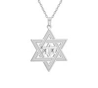 EUEAVAN Tetragrammaton Star Of David Collana Yhvh Yhwh Geova Yahweh Collana ebraica Stella ebraica Collana Bibbia Nomi di Dio Ciondolo Israele Gioielli ebraici Hanukkah Preghiere benedette Regalo
