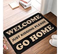 EUEKQOIB Benvenuto sto scherzando per favore torna a casa porta d'ingresso zerbino tappeto da cucina bagno camera da letto