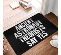 EUEKQOIB Gli antichi teorici degli astronauti dicono di sì divertente zerbino antiscivolo alieno tappetino da cucina ingresso casa soggiorno poggiapiedi