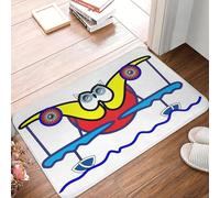 EUEKQOIB Gufo come un volatore d'acqua Zerbino antiscivolo Tappetino per raschiare la sabbia Tappeto Cucina Ingresso Casa Soggiorno Tappetino per i piedi