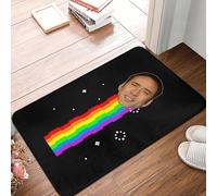 EUEKQOIB Nicolas Cage Nyan Meme Pavimento anteriore Porta d'ingresso Esterno Cucina Bagno Zerbino Balcone Tappeto Tappeto