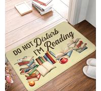 EUEKQOIB Non disturbare sto leggendo zerbino antiscivolo tappeto da bagno cucina giardino garage porta pavimento ingresso