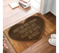 EUEKQOIB Solo per farti sapere che ci sono un sacco di ragazzi qui dentro. Zerbino antiscivolo per bagno giardino garage porta pavimento ingresso tappeto.