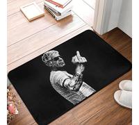 EUEKQOIB Zerbino antiscivolo retrò Anthony Bourdain impermeabile antiolio tappeto cucina ingresso casa balcone poggiapiedi