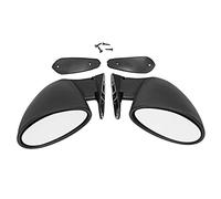 EUETVEXERK Coppia specchi retrovisori California Universal Custom Hot Rod Classic Fit for Fiat Vitaloni Fit for Ford Fit for BMW Fit for Benz Specchietto retrovisore(White mirror)