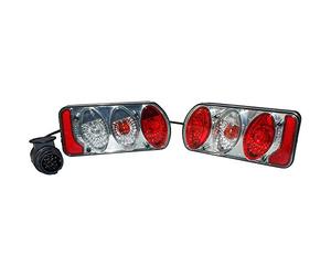 EUFAB 11504-Luce posteriore con vetro trasparente, dotato di cavo e 13-Pin