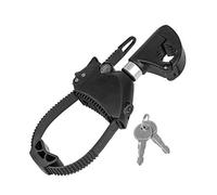 EUFAB 11577 - Supporto per telaio a U, corto, con serratura, per tubi a U Ø 3,0 cm, lunghezza 12 cm