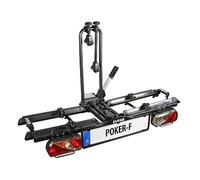 EUFAB 12010LAS - Portabici per Gancio Traino Raven Ripiegabile, per 2 Biciclette