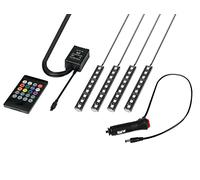 EUFAB 13459 - Illuminazione Interna a LED, 12 V, 4 Strisce con Telecomando IR