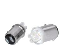 EUFAB 13467 - Candela Glow BA15D con 4 LED, colore: Bianco