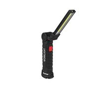 EUFAB 13493 - Lampada da Lavoro a Batteria COB/LED, Pieghevole, 400 Lumen