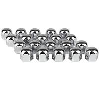 Eufab 15231-20 Cappucci cromati per viti di ruota, in metallo, 19 mm - NUOVO