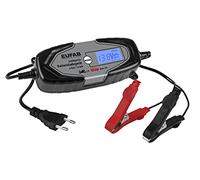 Eufab Caricabatterie intelligente 6/12 V 4 A, anche per batterie al litio 16647 caricatore da auto, Au, 23 cm, nero/grigio