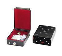 EUFAB Cassaforte per Auto - Nera - incl. Staffa di Montaggio e 2 Chiavi (22,5x16,5x8,5cm)