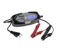 Eufab Caricabatterie intelligente 6/12 V 4 A, anche per batterie al litio 16647 caricatore da auto, Au, 23 cm, nero/grigio