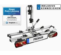 Eufab LAS Supporto Bici Premium per 2 Biciclette Bici Elettrica + Targa