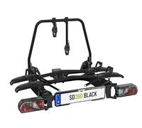 EUFAB Porta biciclette per furgone a cassone SD260 con porte a bilico, gancio traino Black Edition