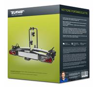 Eufab Premium II Plus portabici gancio traino per 2 bici Nuovo