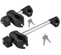 Eufab Supporto Telaio Rimovibile Corto+Lungo Ø 25+30 mm per Portapacchi Auto