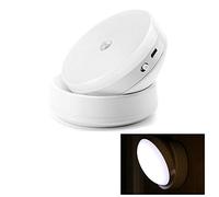EUFANCE Luce notturna ricaricabile con sensore di movimento USB, luce sensore intelligente, lampada da comodino, luce notturna per mezzanotte/bagno/viaggio/induzione intelligente (un pacchetto)