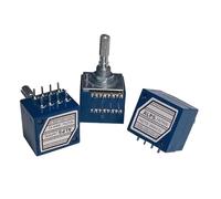 eufeifeiegds 1 pz RH2702 Resistenza stepping Rotenziometro a doppia unità A50KX2 A100KX2 A250KX2 8 pin ALPS RK27 Asse floreale 25 mm wefeiegds(50K Ohm)