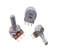 eufeifeiegds 1 pz RK163 B10K B50K B100K Amplificatore audio di tipo 6 Amplificatore volume Potenziometro rotativo monoblocco asse 20 mm wefeiegds(100K Ohm)